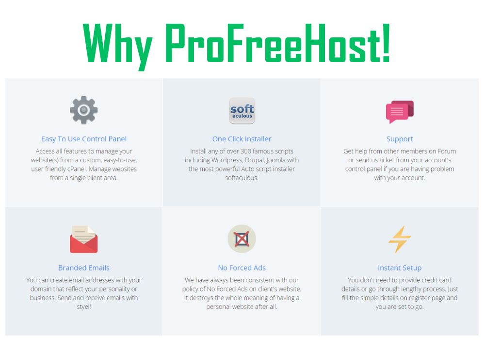 Why ProFreeHost